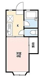 トランキリテ大宮 1Kの間取図画像