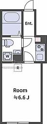 グランフォート桜丘 1Kの間取図画像