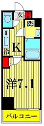 LIBRGRANT大宮 1Kの間取図画像