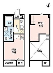 CLOVER 1Kの間取図画像
