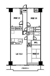 ベリエ本郷 3LDKの間取図画像