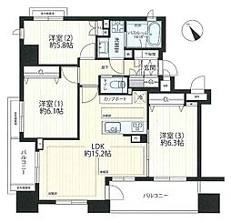 間取図画像 3LDK