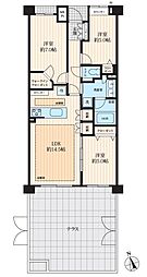 クラッシィハウス新宿中落合 3LDKの間取図画像