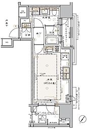 グランリビオ表参道 ワンルームの間取図画像
