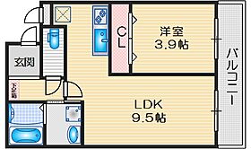 クレールメゾン向丘 102 ｜ 大阪府豊中市向丘３丁目（賃貸アパート1LDK・1階・35.38㎡） その2