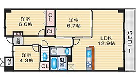 インプルーブ緑地公園（旧メゾン緑地） 804 ｜ 大阪府吹田市江坂町５丁目（賃貸マンション3LDK・8階・67.14㎡） その2