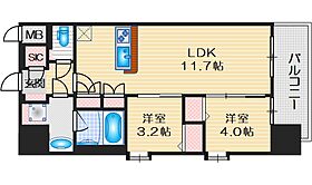 スプランディッド新大阪VII 604 ｜ 大阪府大阪市淀川区木川東４丁目（賃貸マンション2LDK・6階・45.57㎡） その2