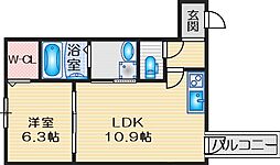 間取図画像 1LDK