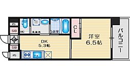 江坂KTビルアール・エスフラッツ 1DKの間取図画像