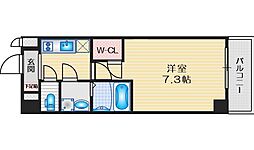 ファーストフィオーレ江坂グレース 1Kの間取図画像