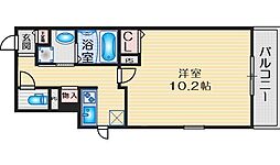 フレール江坂レジデンシャル 1Kの間取図画像