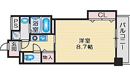 サウスアルカディア 1Kの間取図画像