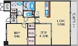 アリスガーデン江坂 2LDKの間取図画像