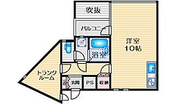 ハイム緑地公園 ワンルームの間取図画像