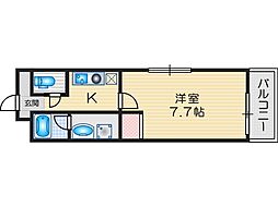 寿OMパレス 1Kの間取図画像