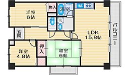 千里オークプライズ 3LDKの間取図画像