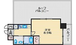 エスリード江坂江の木町 1Kの間取図画像