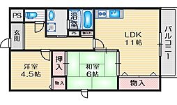 ハウスオブロゼ 2LDKの間取図画像