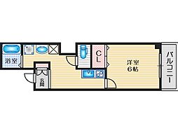 La・vie江坂EAST 1Kの間取図画像