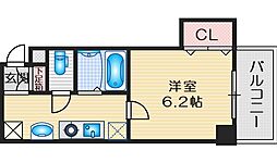 ラ・ファミーユ千里山 1Kの間取図画像