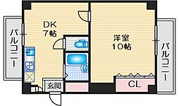 ハイムタケダパート5 1Kの間取図画像