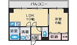 グランピーノ桃山台 1LDKの間取図画像