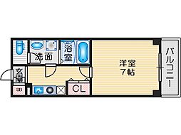グランカーサ緑地公園 1Kの間取図画像