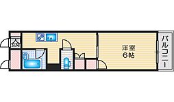 サザンウィンド136 1Kの間取図画像