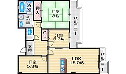 ラヴィスタ東豊中 3LDKの間取図画像