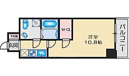 サンレムート,江坂1st 1Kの間取図画像