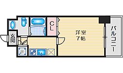 サムティ江坂ジュレーヴ 1Kの間取図画像