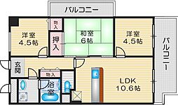 ラソフェリス千里桃山台 3LDKの間取図画像