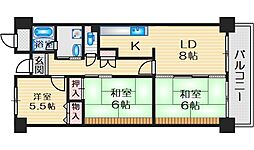 ロイヤルプラザ千里 3LDKの間取図画像