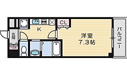 パークフラッツ緑地公園 1Kの間取図画像