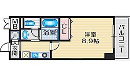 グリーンヒルズ江坂 1Kの間取図画像