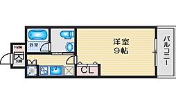 ハイムタケダ10 1Kの間取図画像