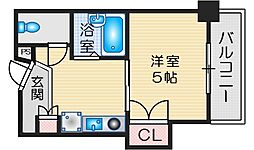 ファミーユ垂水 1Kの間取図画像