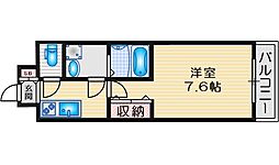 ExcellentKishibe 1Kの間取図画像
