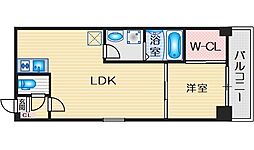 Ra Grande吹田泉町 1LDKの間取図画像