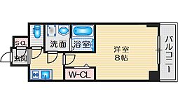 ファーストフィオーレ江坂ラディール 1Kの間取図画像