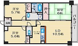 ル・アン緑地 3LDKの間取図画像