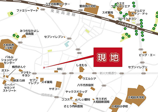 地図を拡大表示