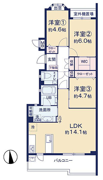 間取りを拡大表示