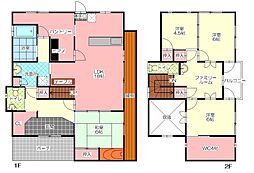 日出町　仁王戸建 4LDKの間取り