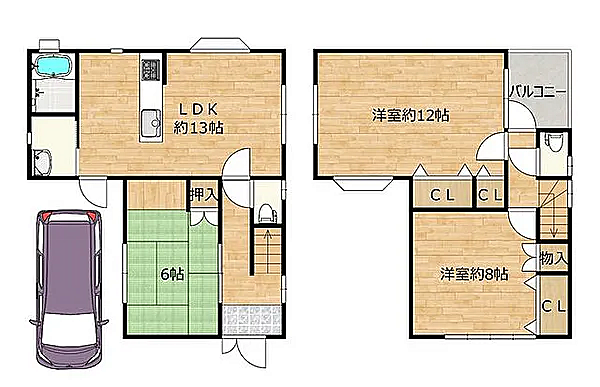 間取りを拡大表示