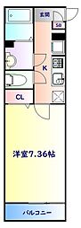 仙台市営南北線 勾当台公園駅 徒歩13分の賃貸マンション 3階1Kの間取り