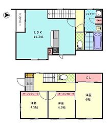 Maison de shiro A・B 3LDKの間取図画像