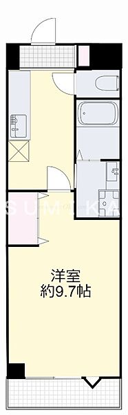 ＥＸＸＡ　Ｍｏｄｅｒｎ　Ｆｌａｔｓ ｜岡山県岡山市北区青江1丁目(賃貸マンション1K・4階・32.00㎡)の写真 その2