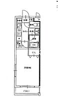 S-1大元駅前  ｜ 岡山県岡山市北区東古松（賃貸マンション1K・4階・27.00㎡） その2