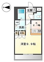 ピュアローズ  ｜ 岡山県岡山市南区西市（賃貸アパート1K・1階・30.66㎡） その2